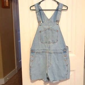 New Light wash denim shortalls